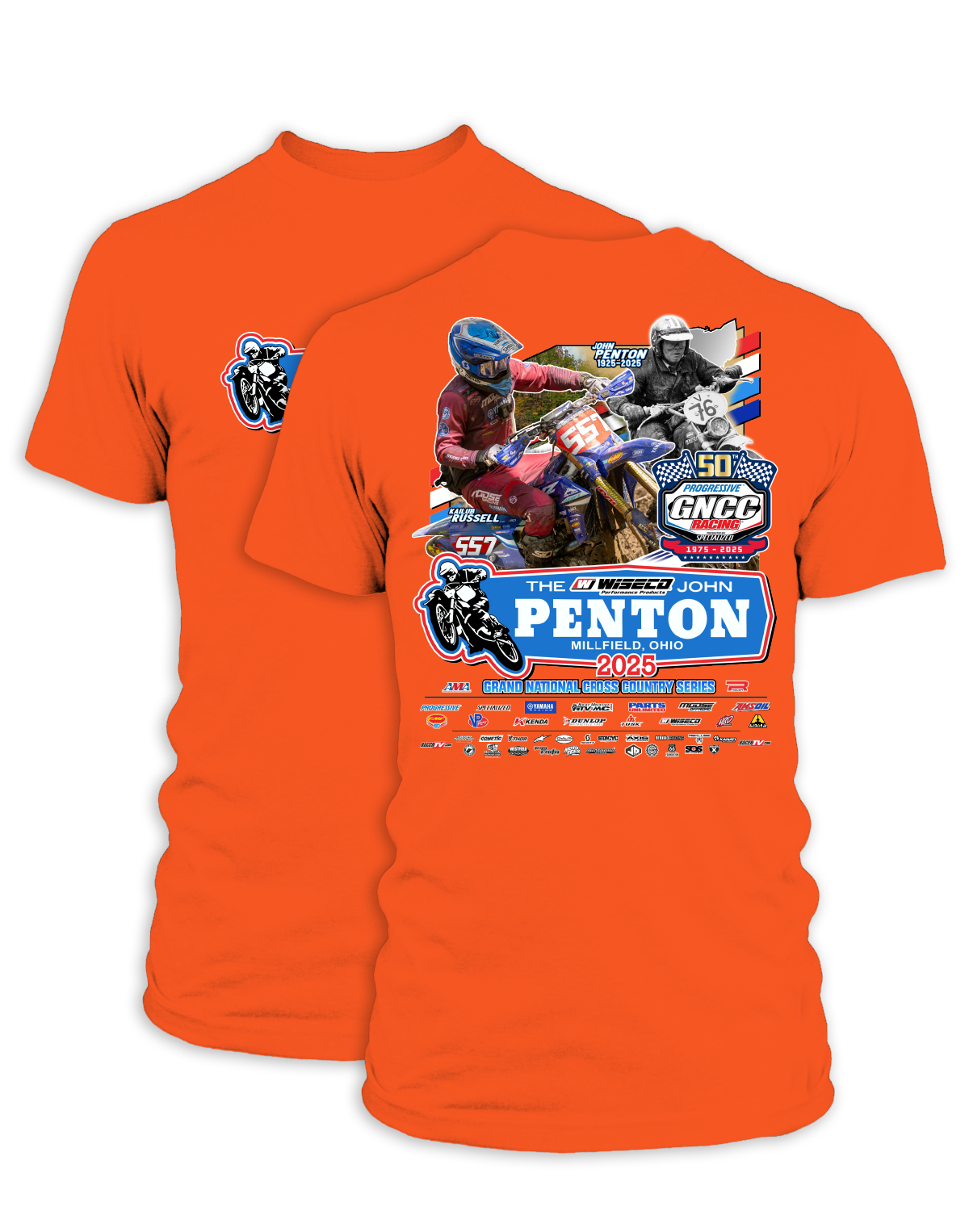 25 GNCC John Penton Event Tee Bike