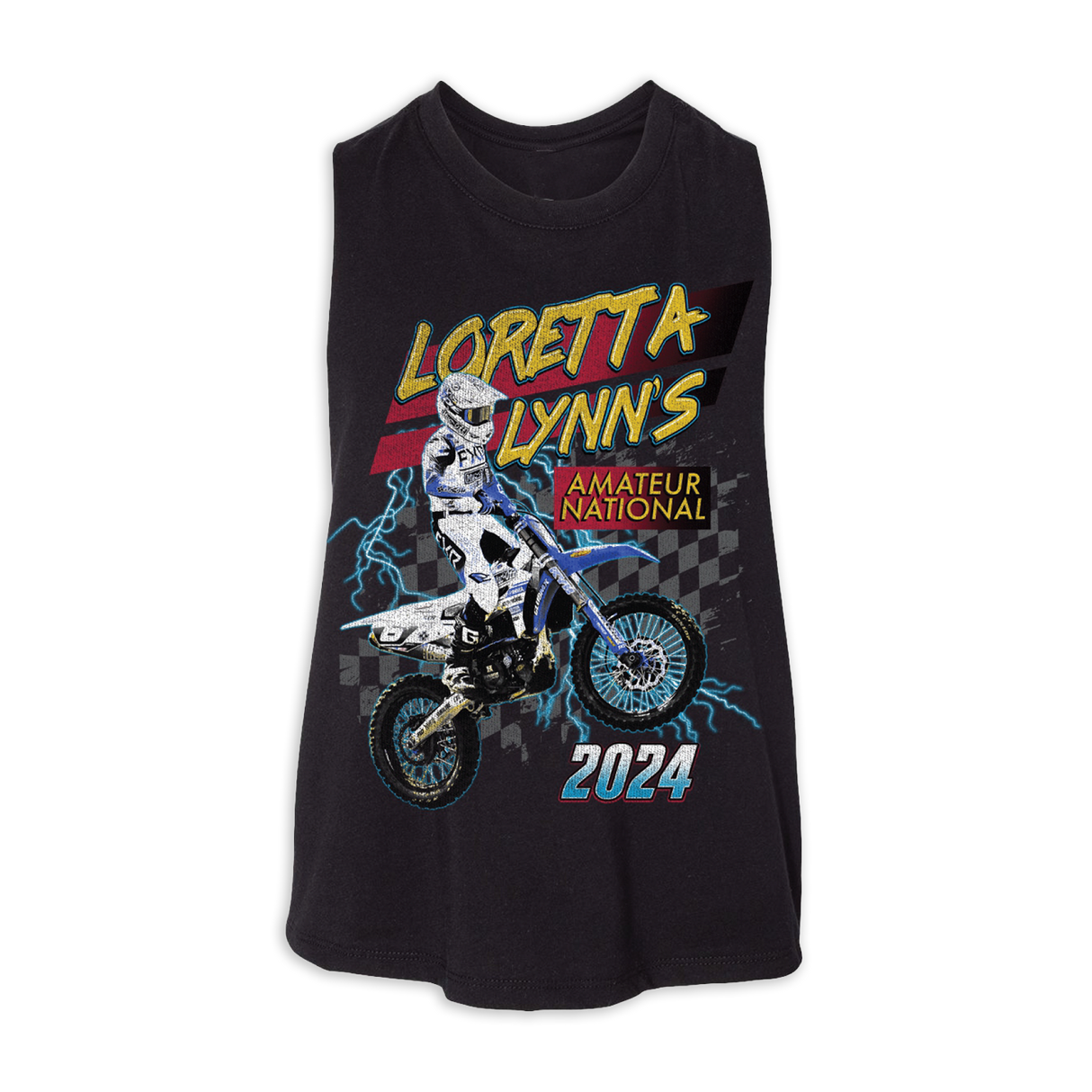 2024 Loretta Lynn’s Amateur Ladies Black Crop Tank