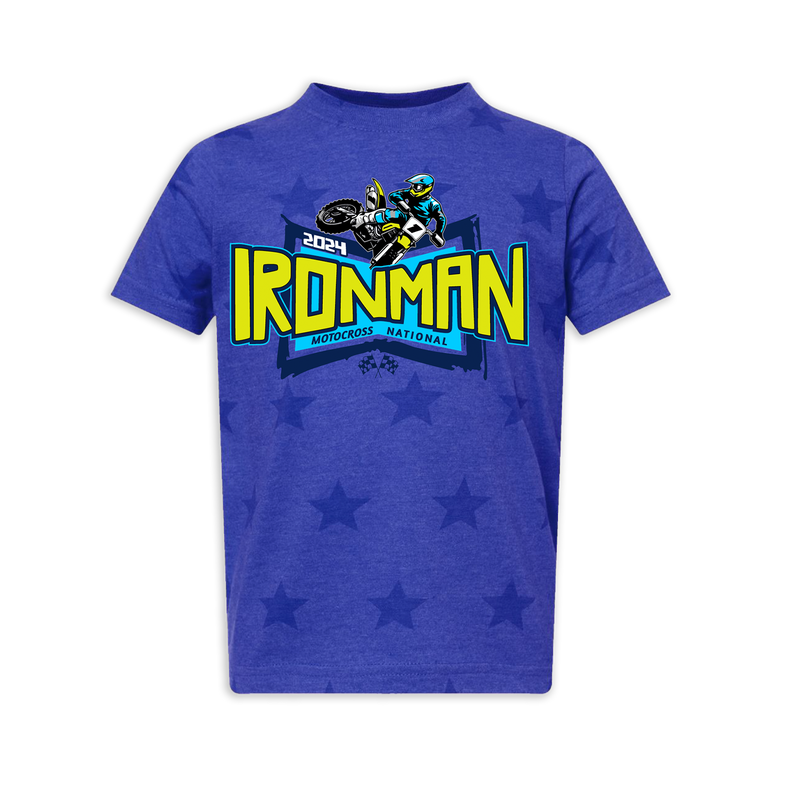 2024 MX Ironman Toddler Royal Star T-Shirt