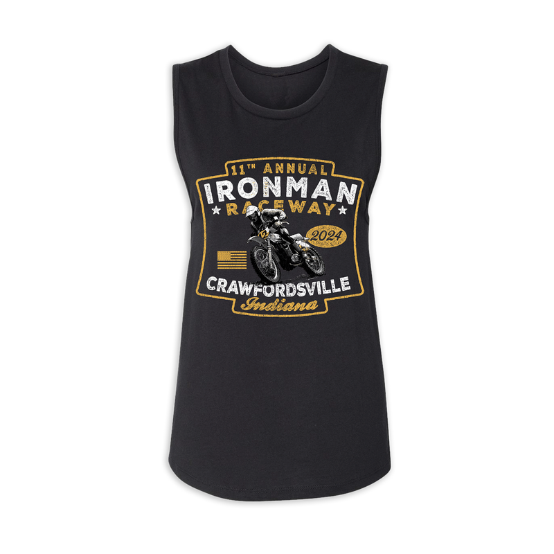 2024 MX Ironman Ladies Iron Speed Black Tank Top