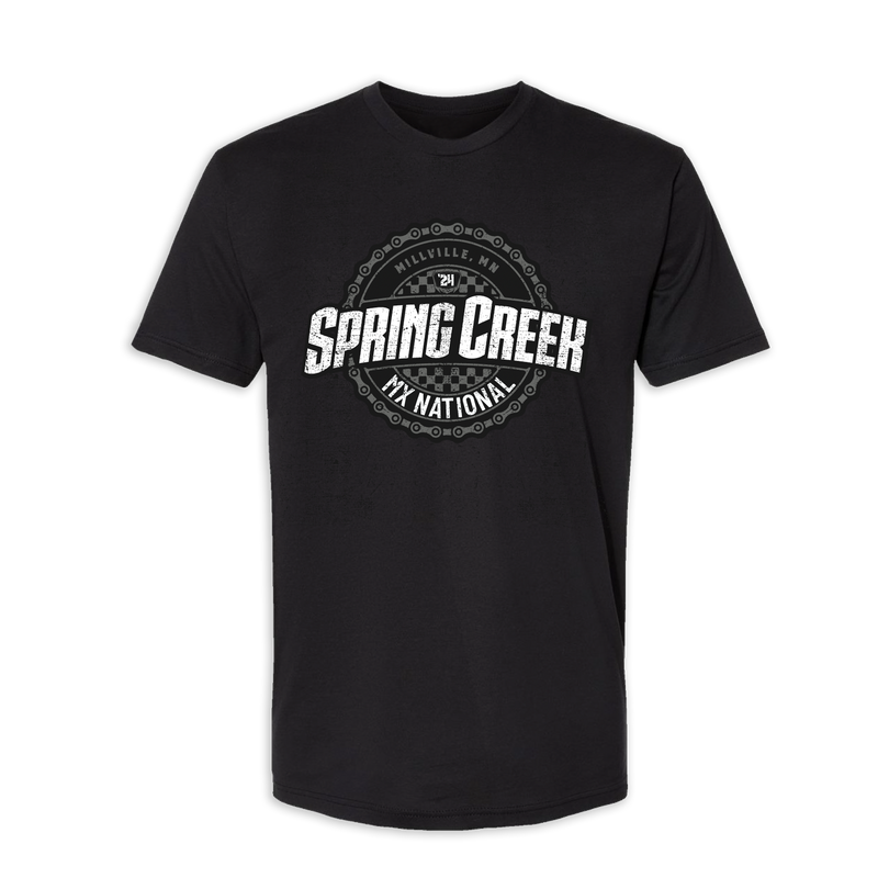 2024 MX Spring Creek Adult Chain Reaction Black T-Shirt