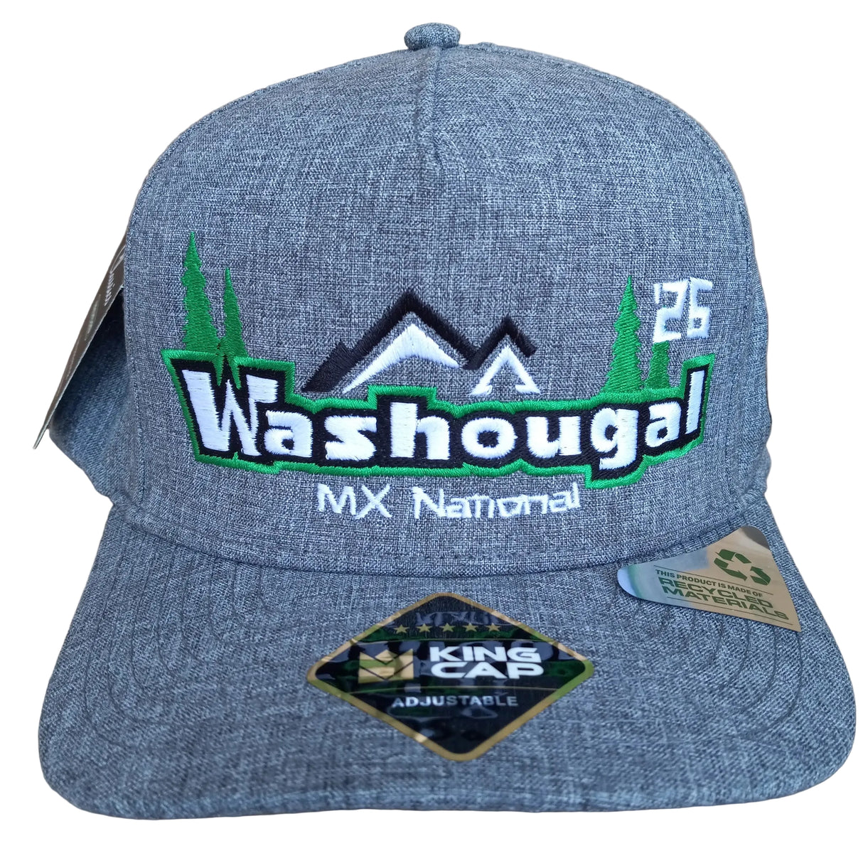 26 MX Washougal Heather Grey Curved Hat