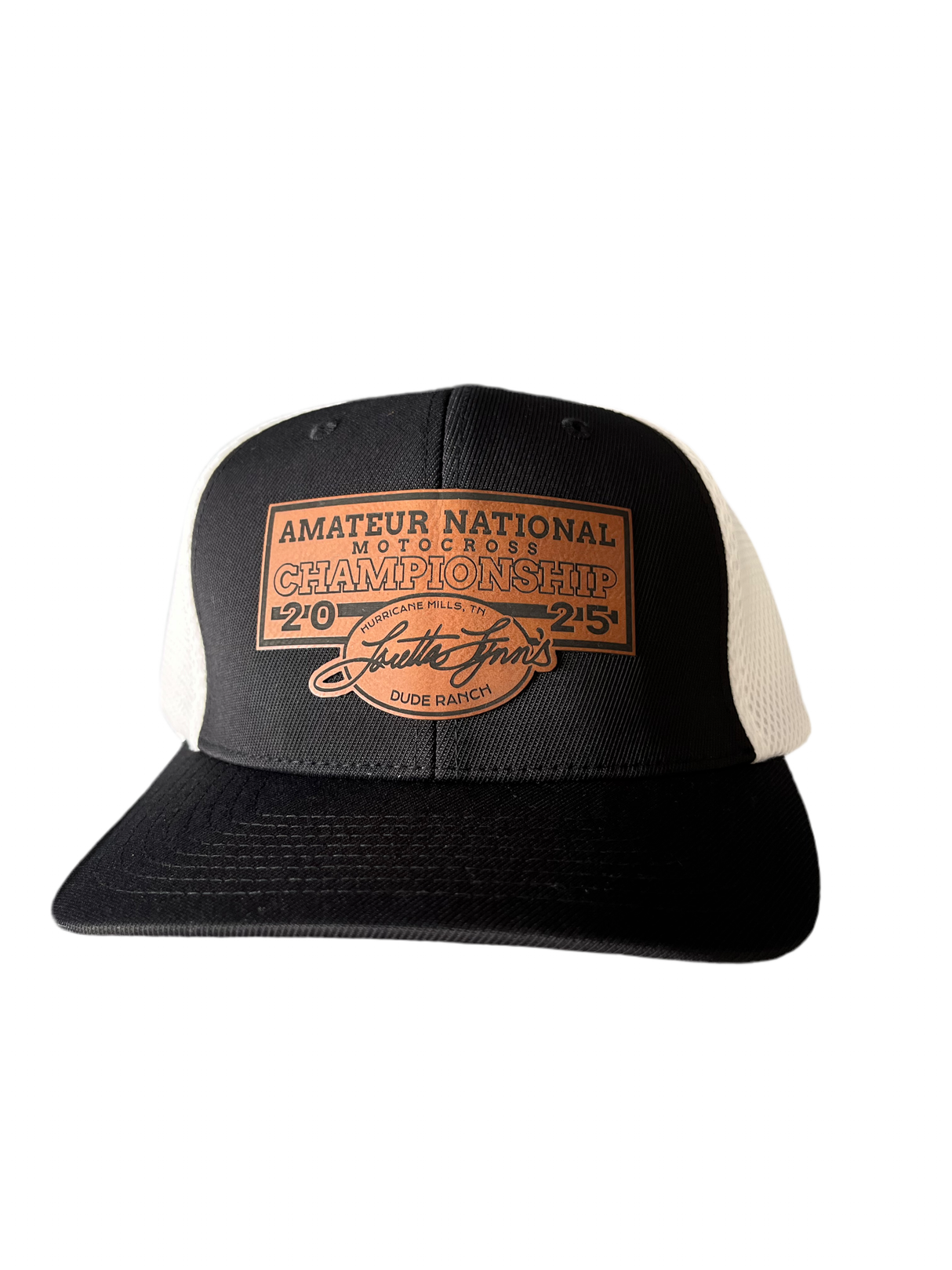 25  Lorettas Black/White Fitted Hat