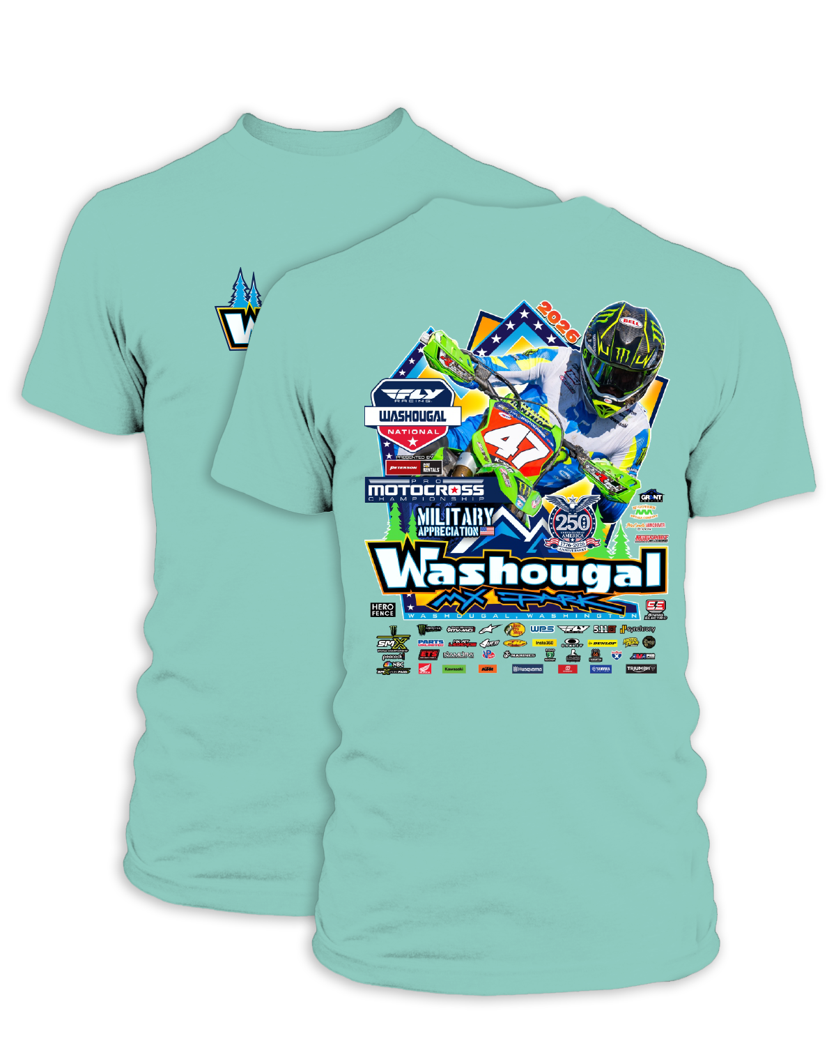 26 MX Washougal Main Adult Event T-Shirt