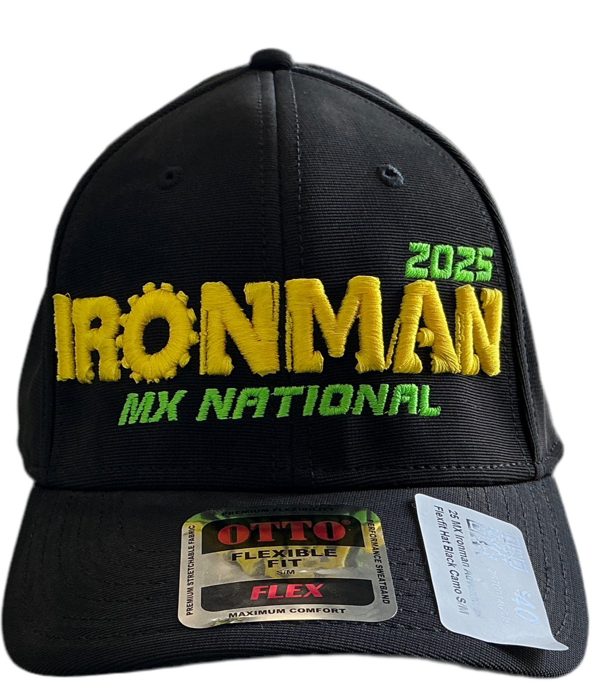25 MX Ironman Black Flexfit Hat