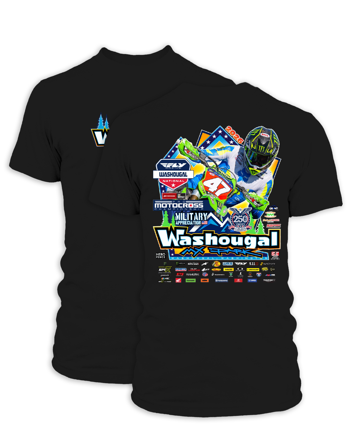 26 MX Washougal Main Adult Event T-Shirt