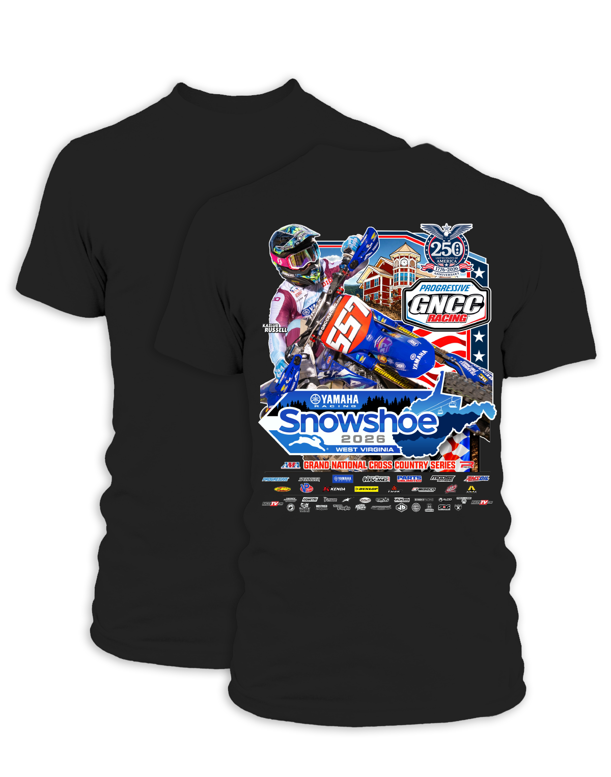 26 GNCC Snowshoe Event Tee Bike