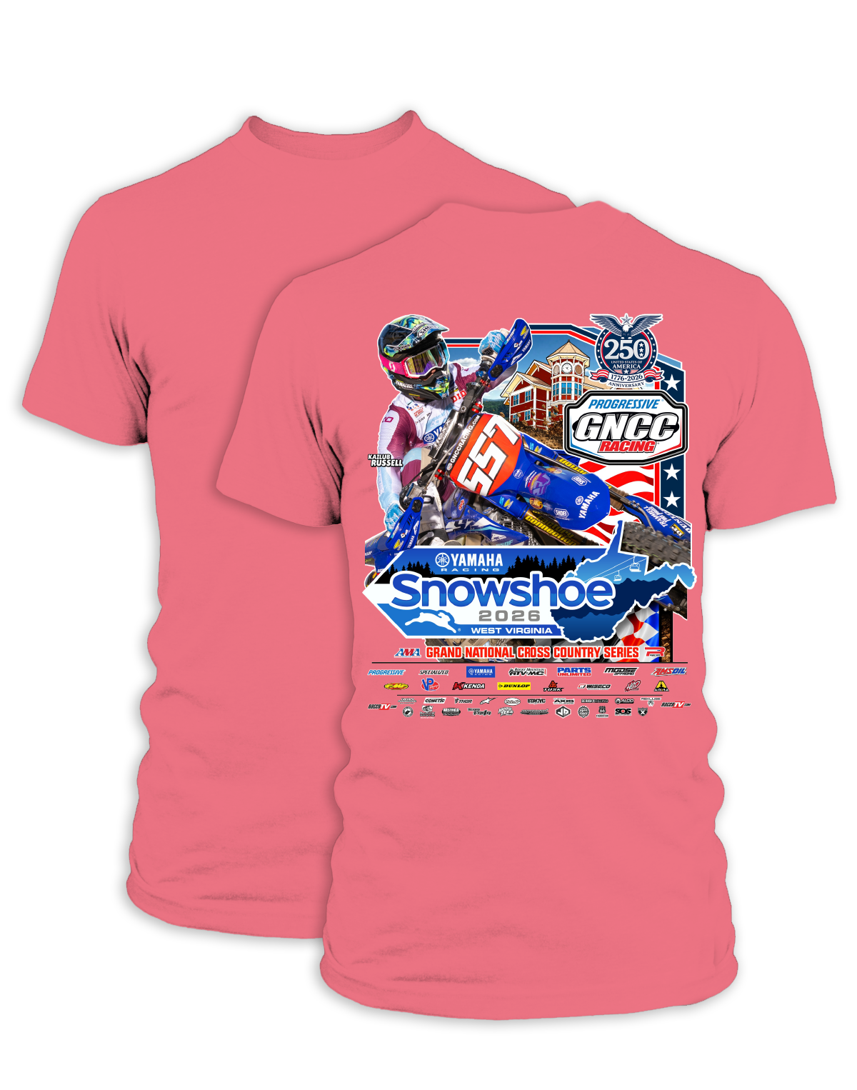 26 GNCC Snowshoe Event Tee Bike