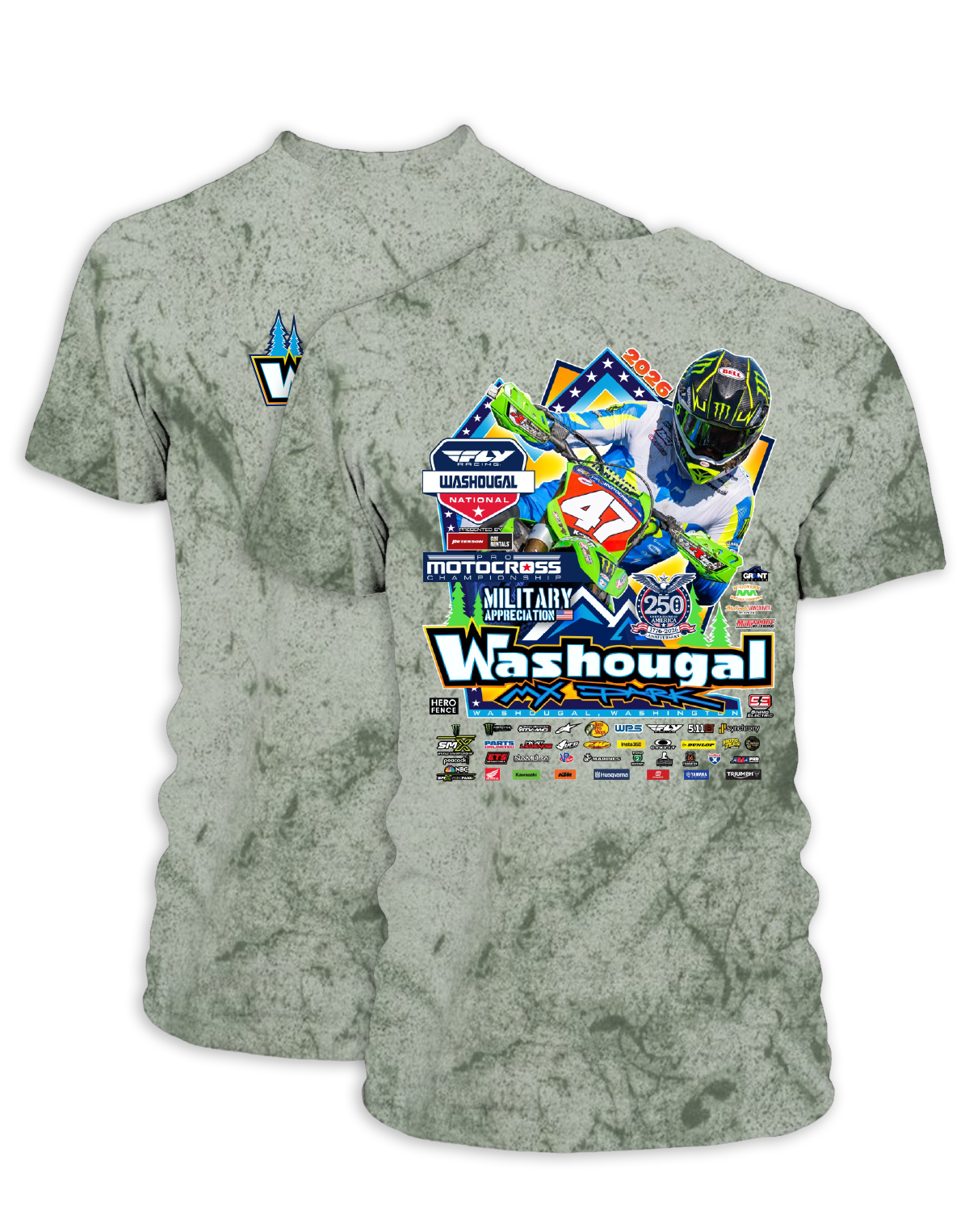 26 MX Washougal Main Adult Event T-Shirt