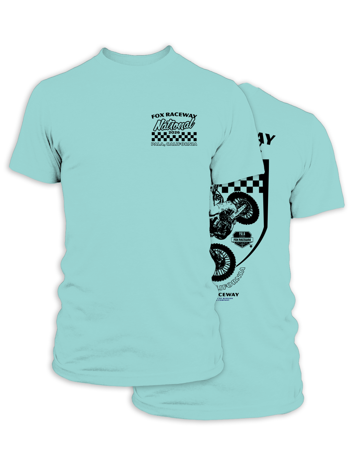 26 MX Pala Checkered Life Adult T-Shirt