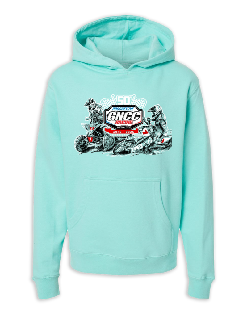 25 GNCC Series Cloudy Days Mint Sweatshirt Youth