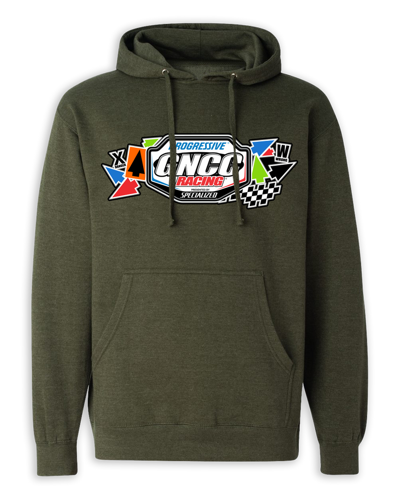 GNCC Series “Follow Me” Green Hooded Sweatshirt