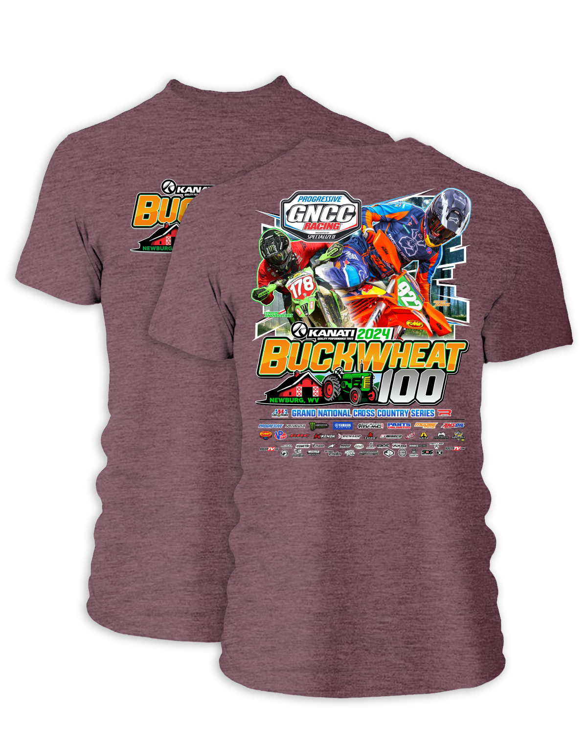 2024 GNCC Buckwheat Adult BIKE Event T-shirt – MOTOTEES
