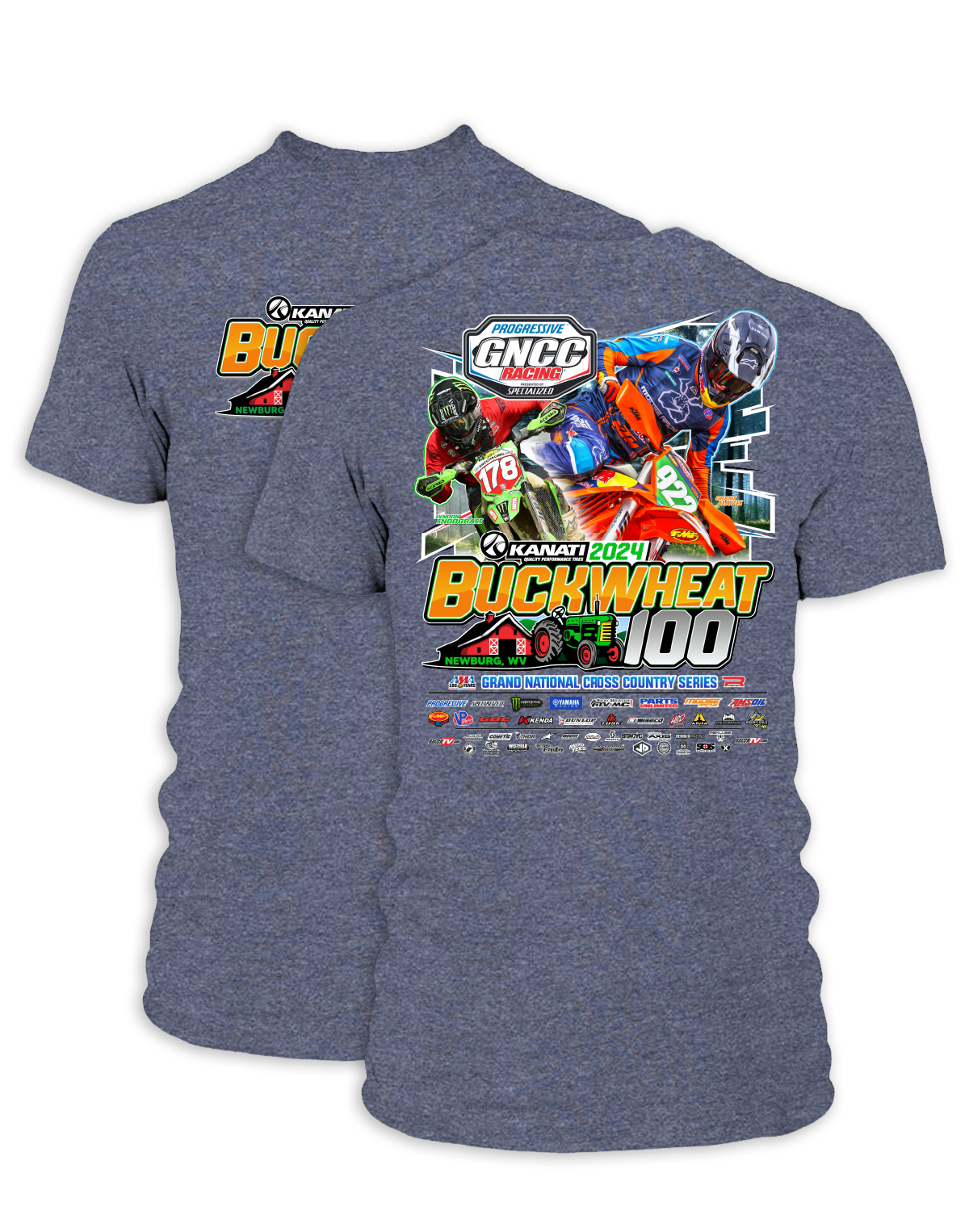 2024 GNCC Buckwheat Adult BIKE Event T-shirt – MOTOTEES