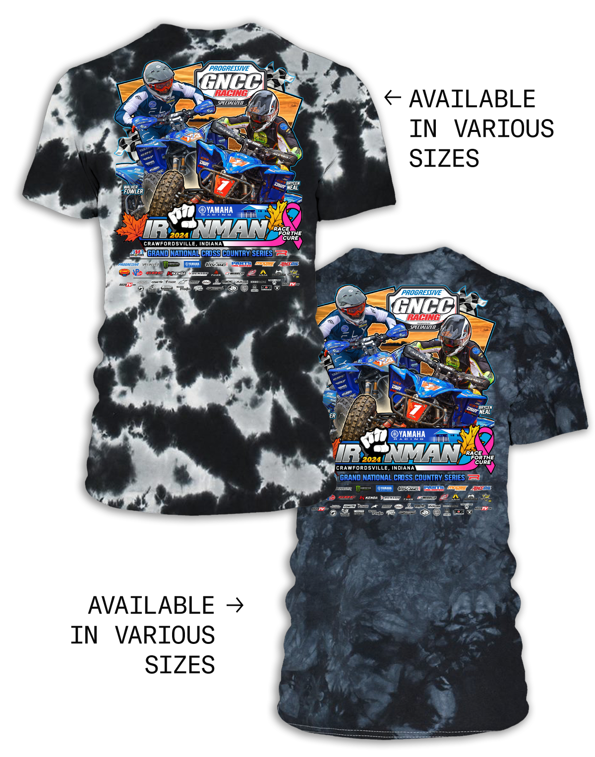 2024 GNCC Ironman Adult ATV Event T-Shirts