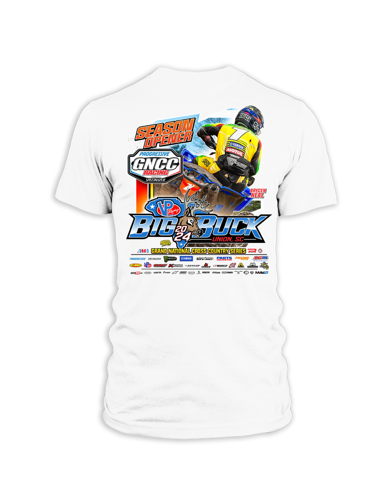 2024 GNCC Big Buck Adult ATV Event T-shirts