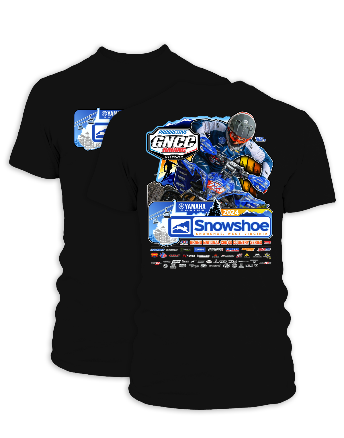 2024 GNCC Snowshoe Adult ATV Event T-Shirts
