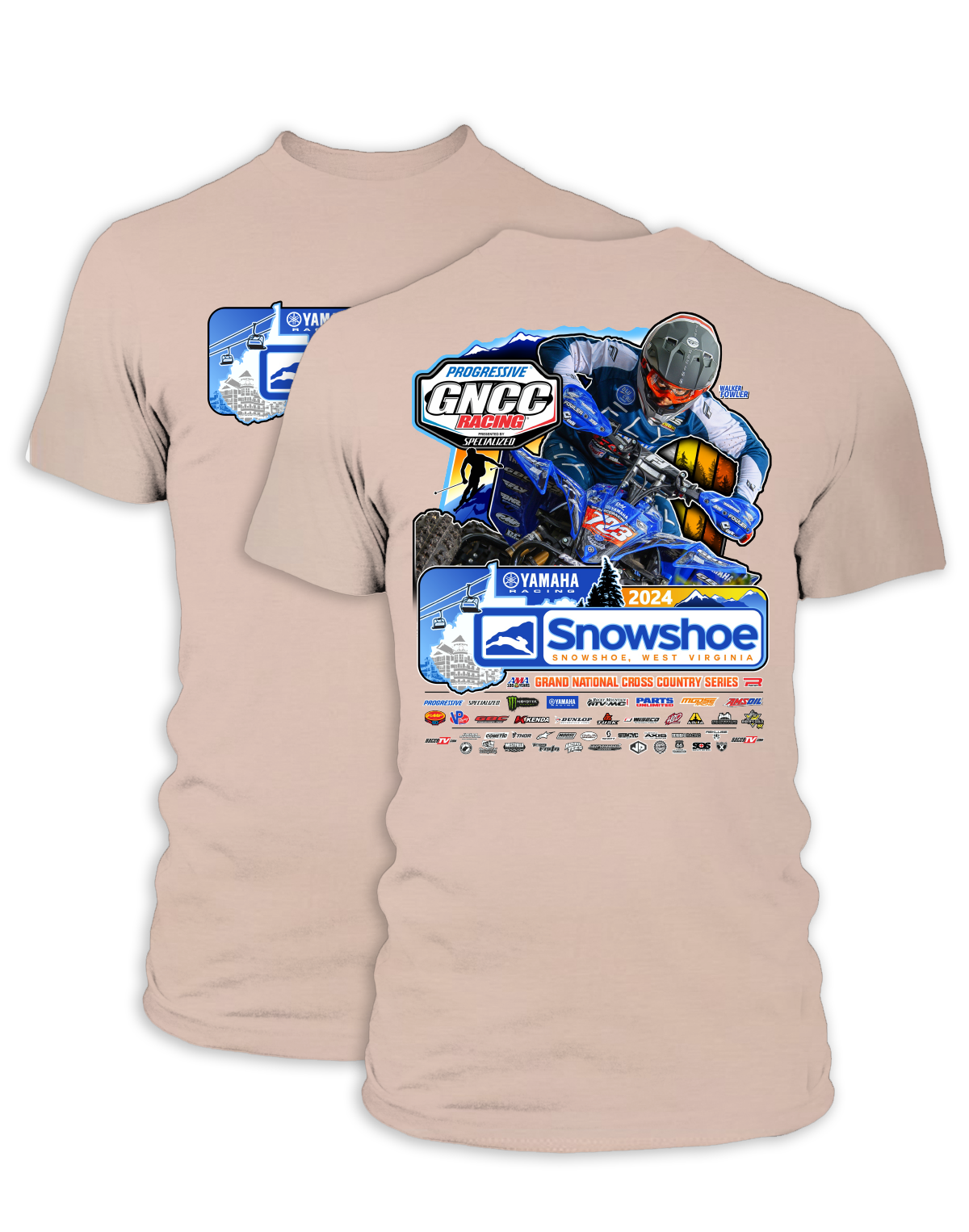 2024 GNCC Snowshoe Adult ATV Event T-Shirts