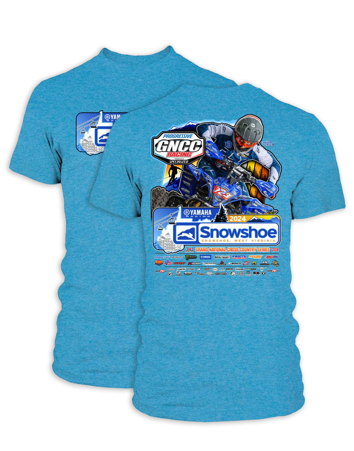 2024 GNCC Snowshoe Adult ATV Event T-Shirts