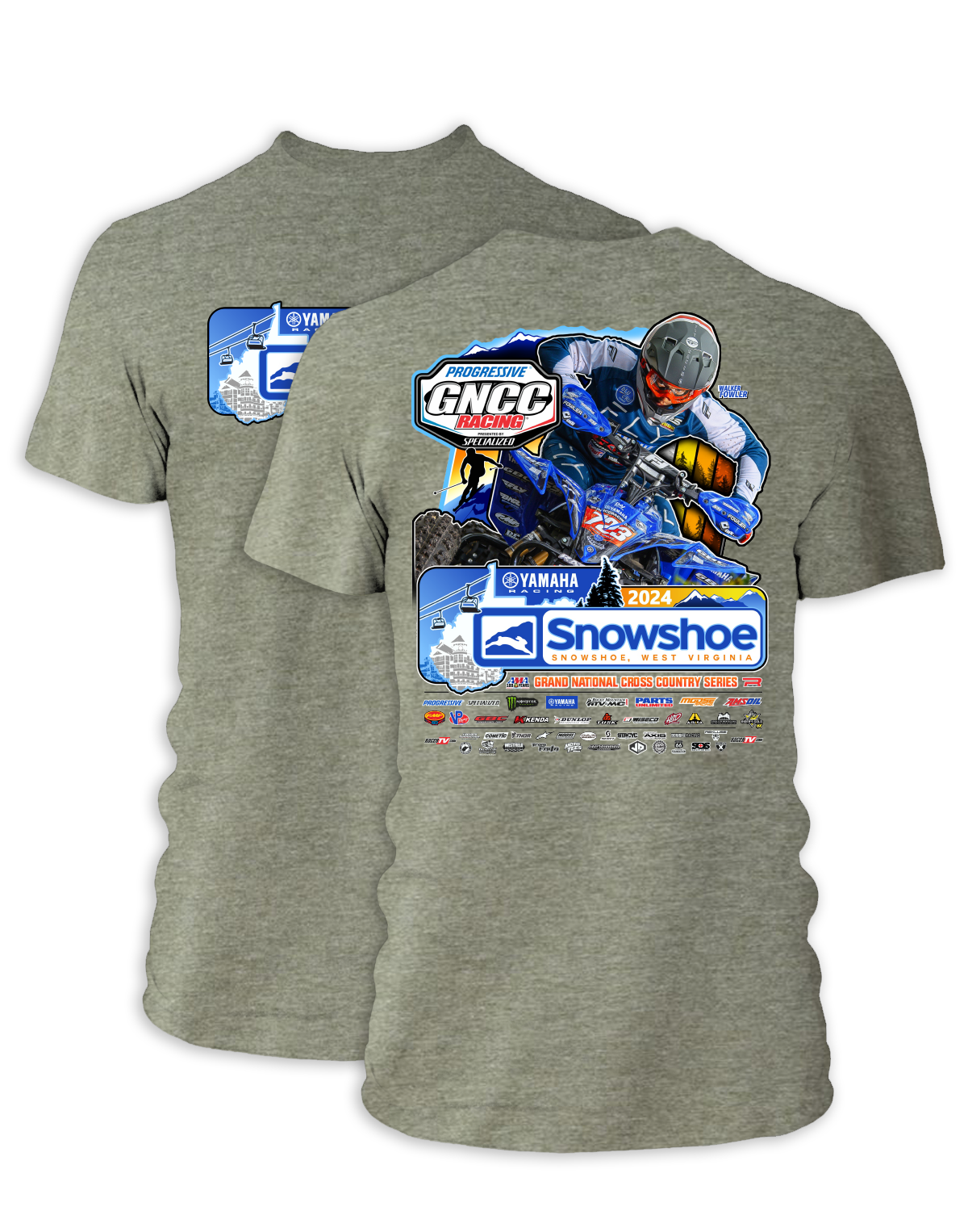 2024 GNCC Snowshoe Adult ATV Event T-Shirts