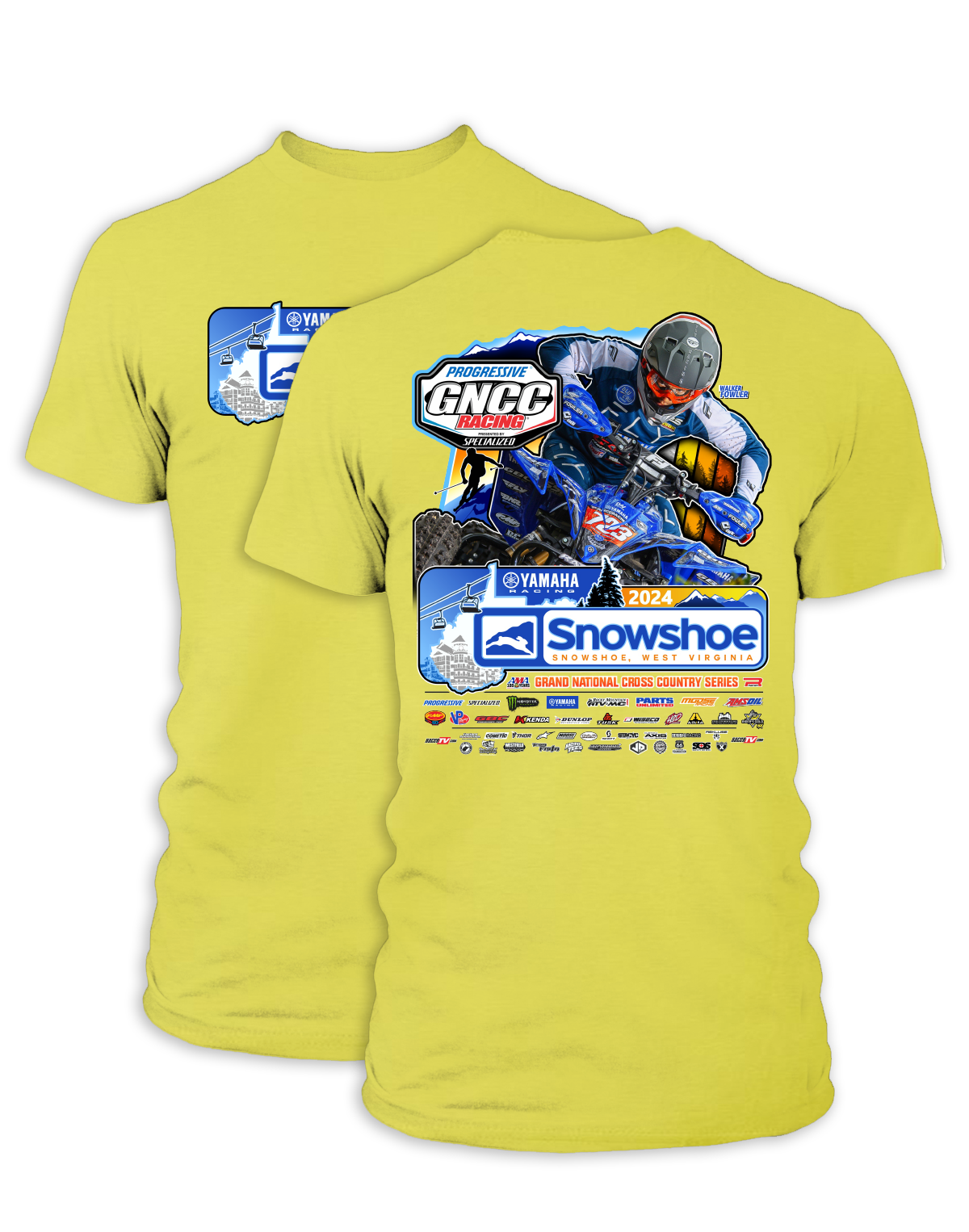 2024 GNCC Snowshoe Adult ATV Event T-Shirts