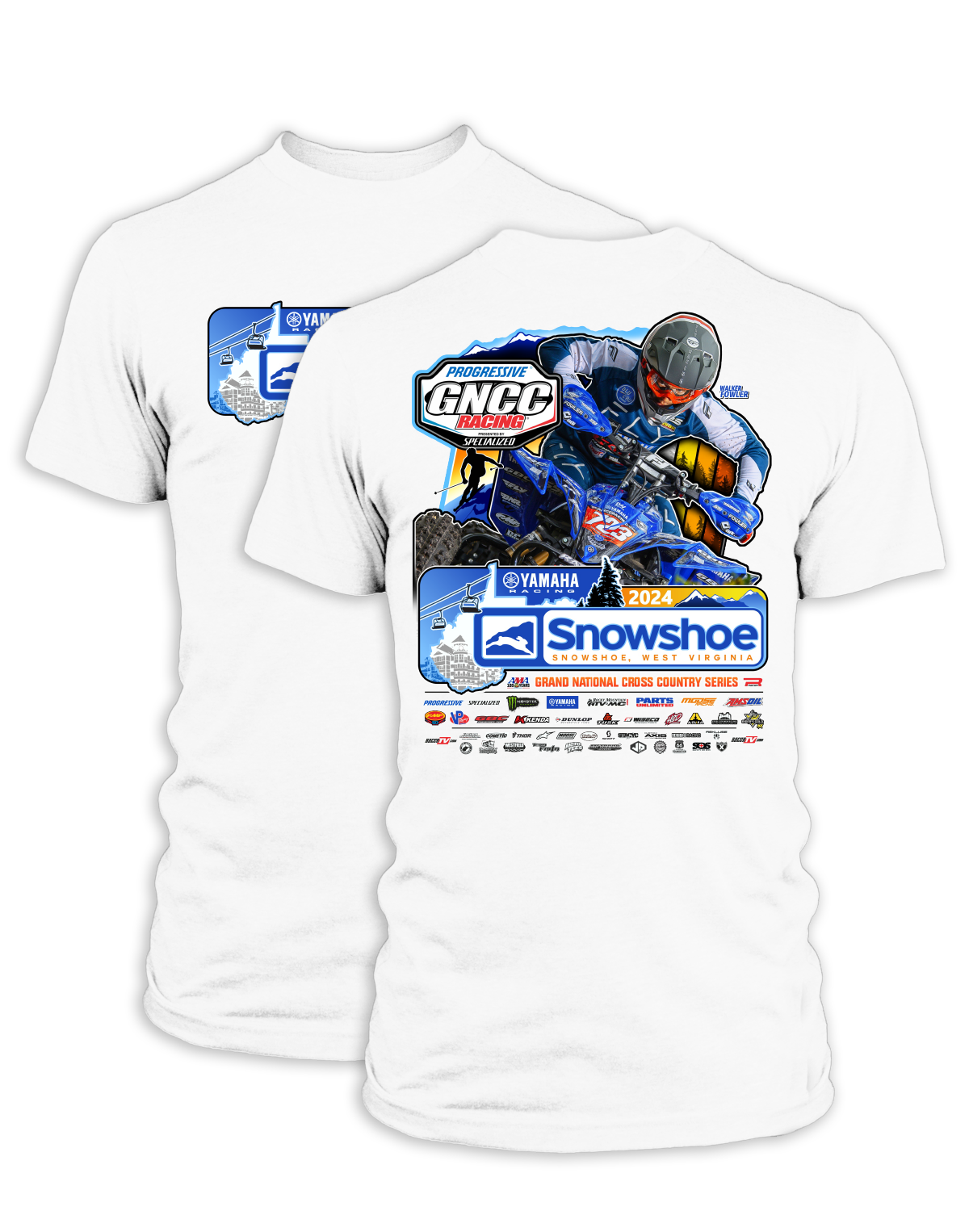 2024 GNCC Snowshoe Adult ATV Event T-Shirts