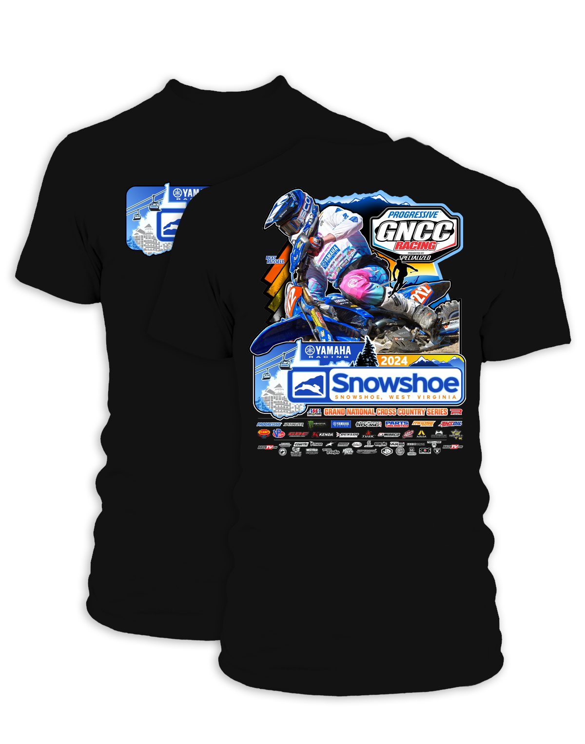 2024 GNCC Snowshoe Adult Bike Event T-Shirts