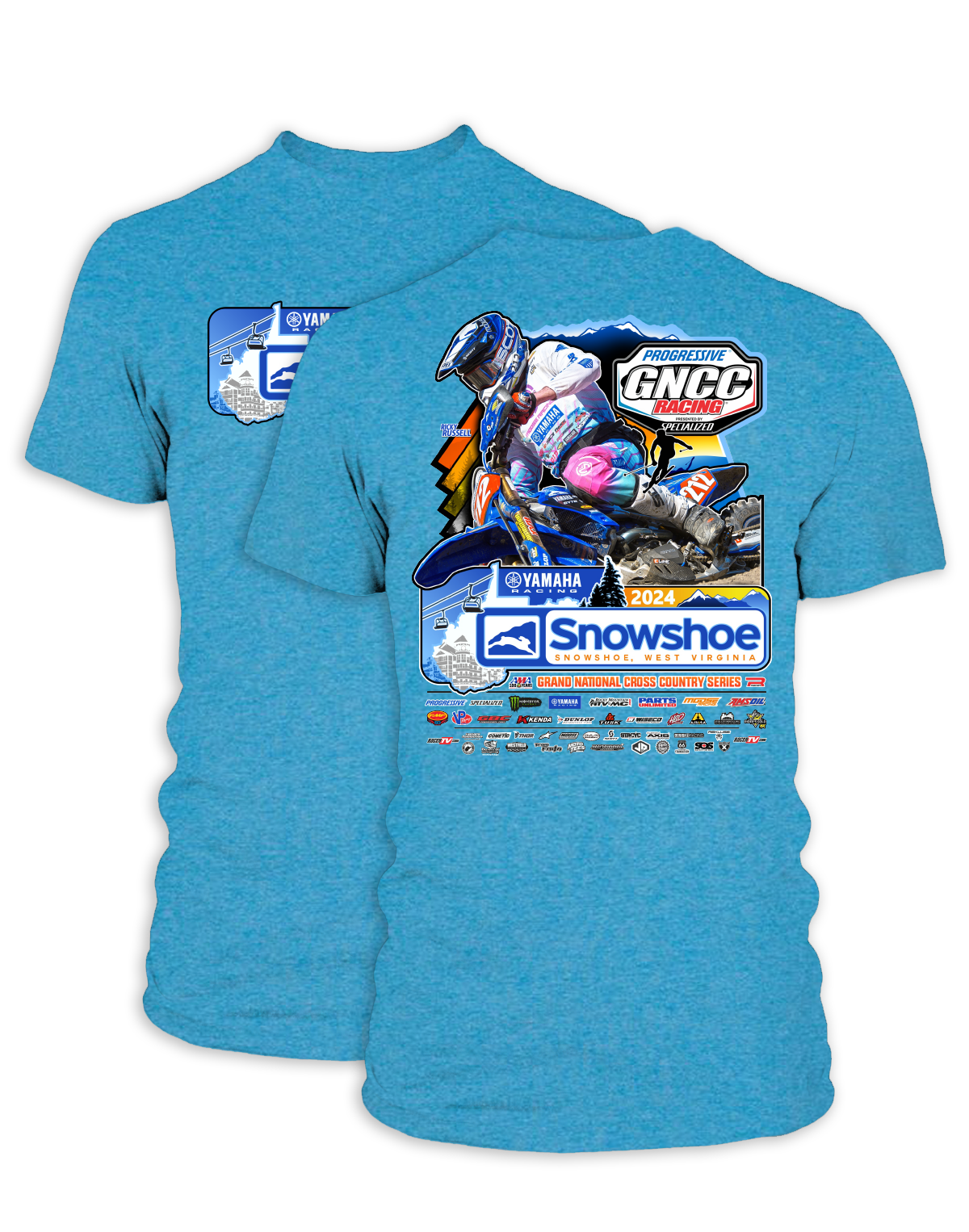 2024 GNCC Snowshoe Adult Bike Event T-Shirts