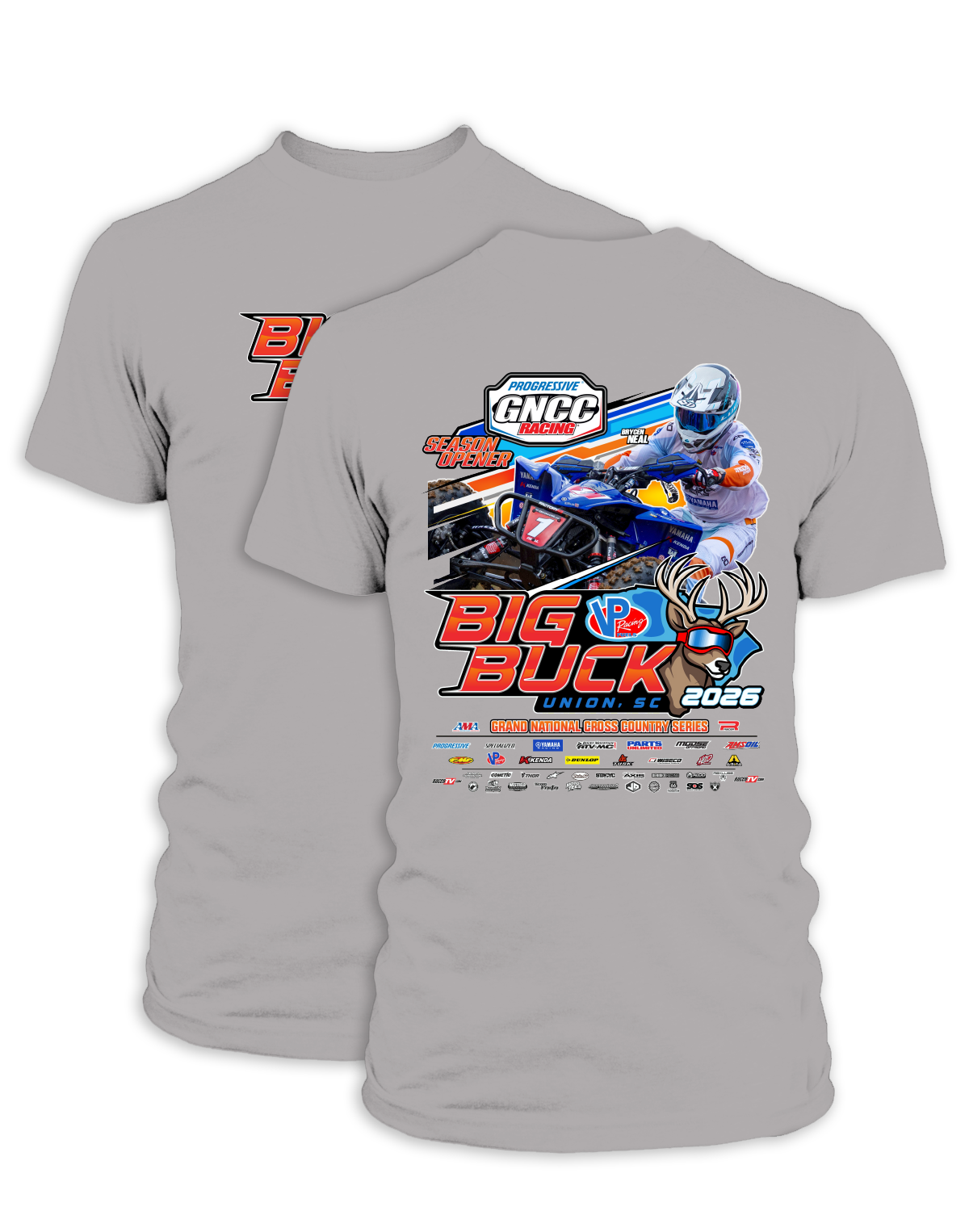 26 GNCC Big Buck Event Tee ATV