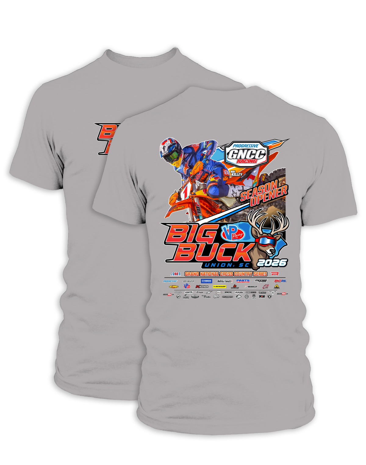 26 GNCC Big Buck Event Tee Bike
