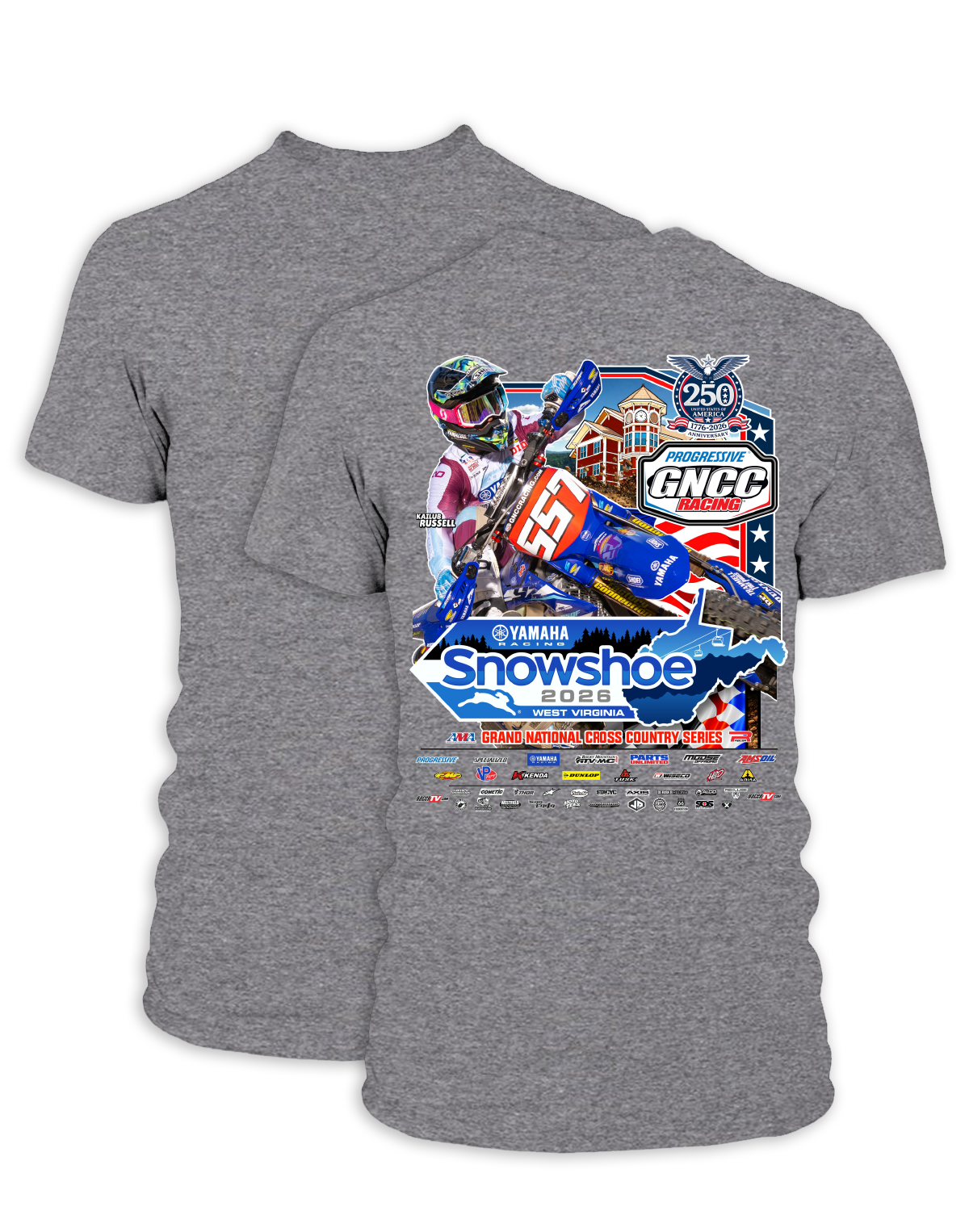 26 GNCC Snowshoe Event Tee Bike