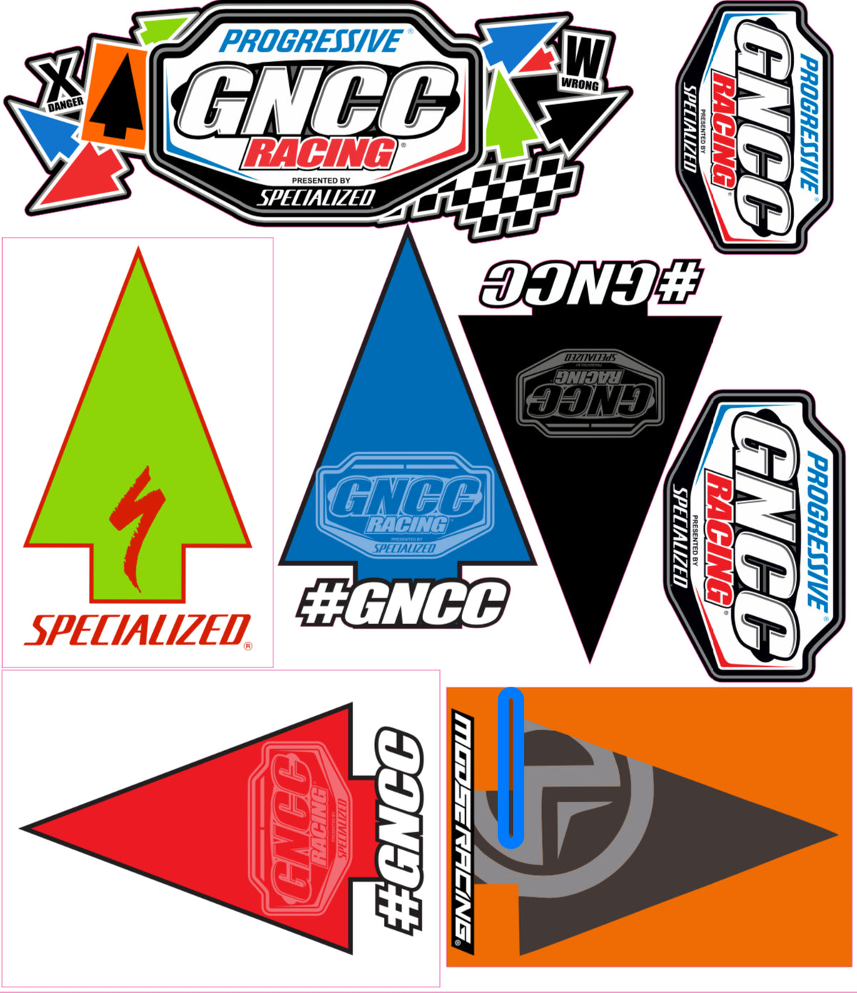 2024 GNCC Series Arrow Decal Sheet – MOTOTEES