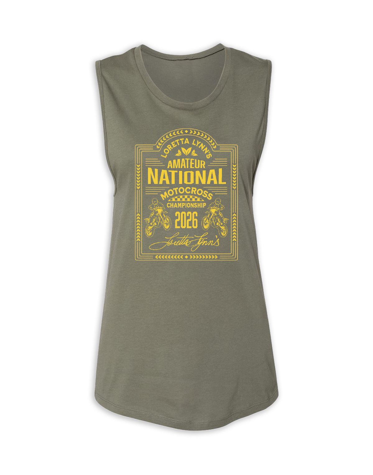 26 Loretta Lynns Amateur Ladies Borders Muscle Tank