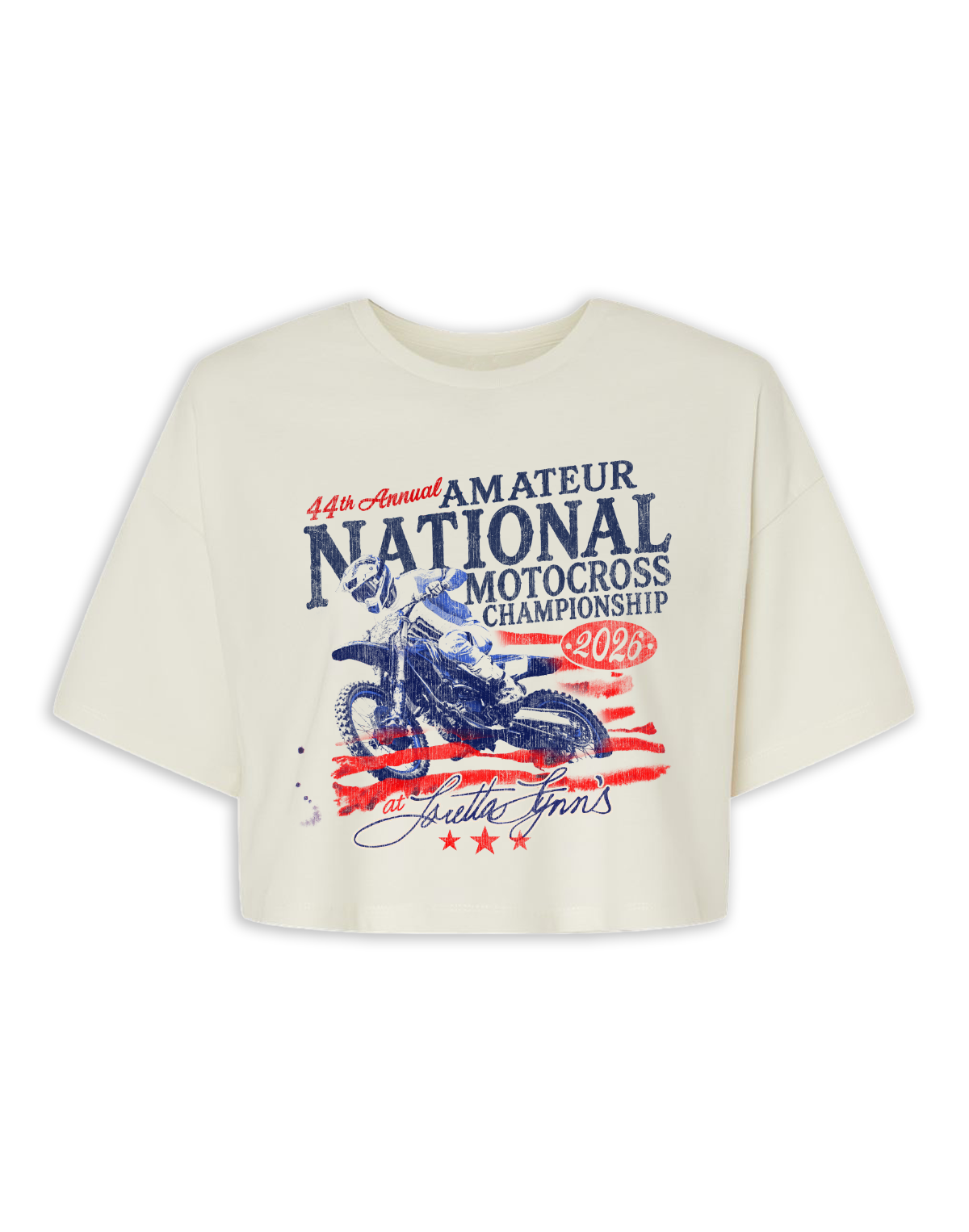 26 Loretta Lynns Amateur Ladies One Nation Cut Off T-shirt