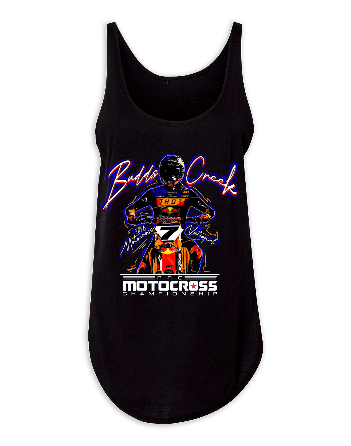 26 MX Budds Creek Neon Lights Ladies Tank
