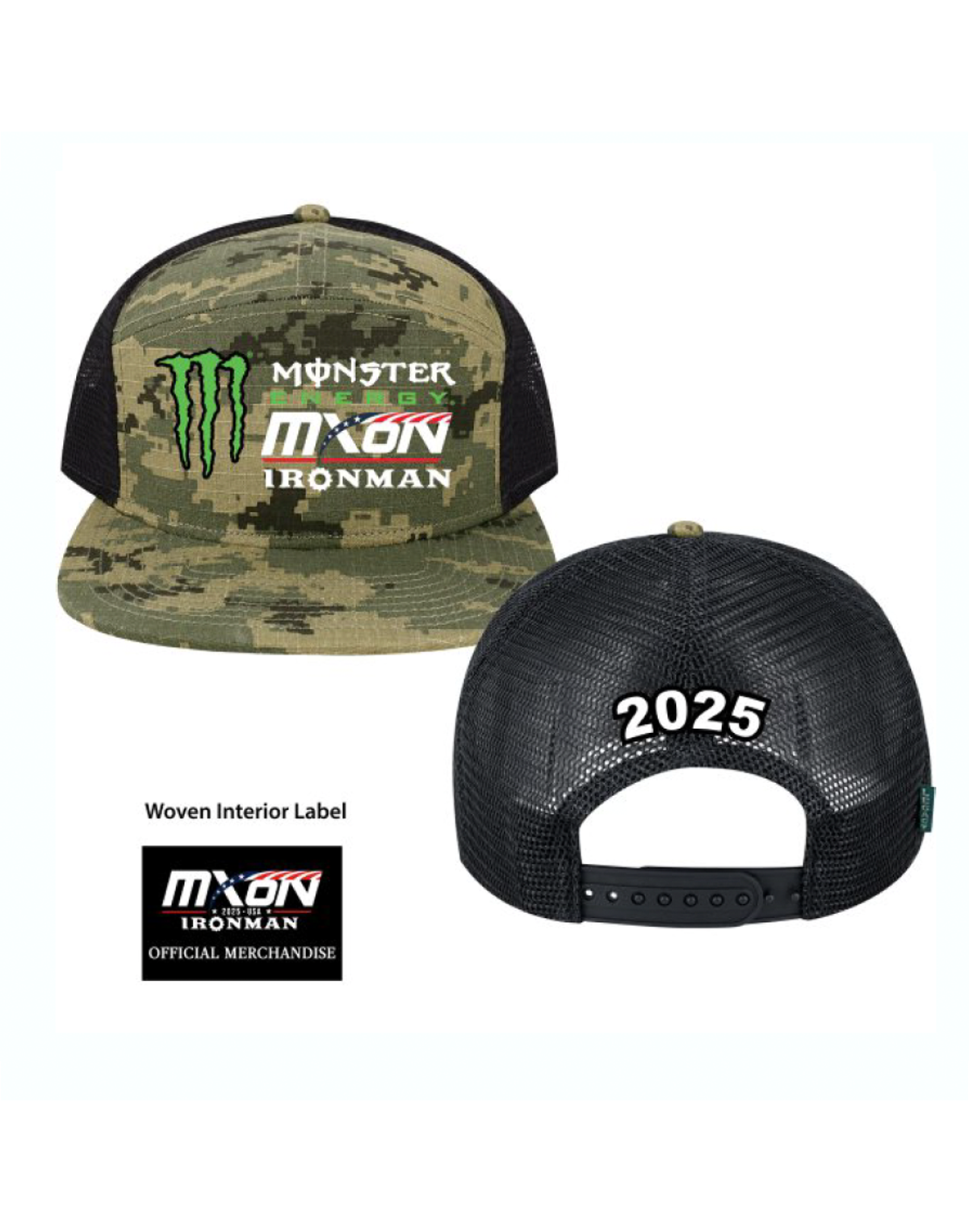 25 MXON Ironman Monster Camo Hat