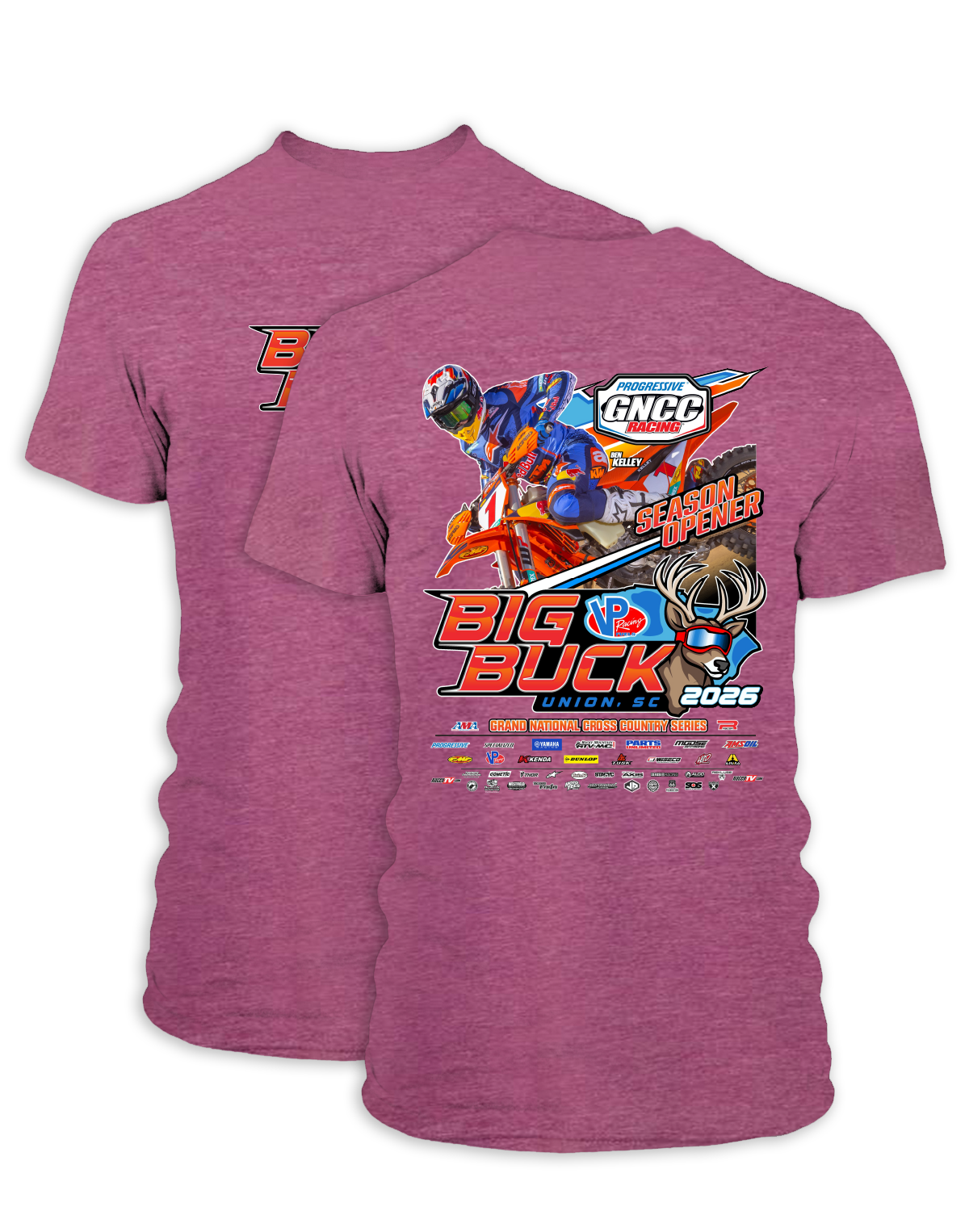 26 GNCC Big Buck Event Tee Bike