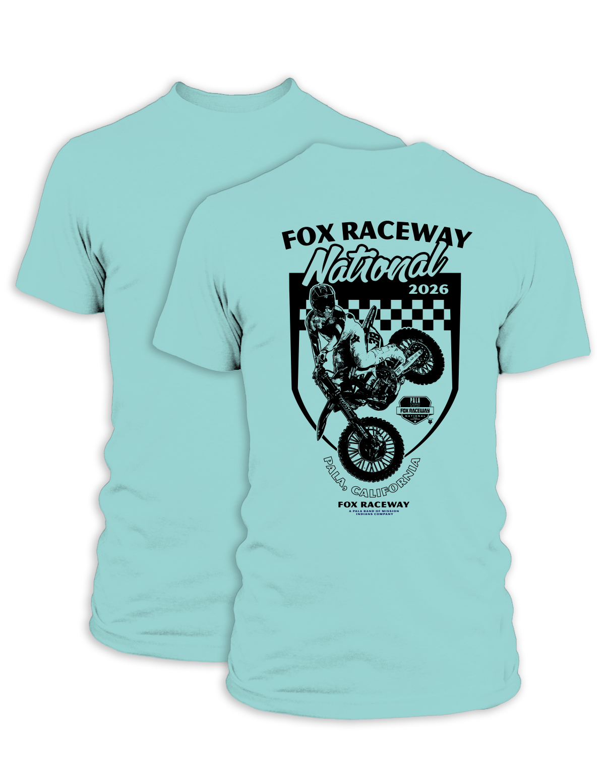 26 MX Pala Checkered Life Adult T-Shirt