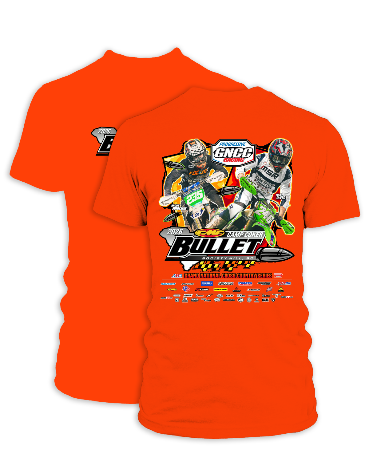26 GNCC Camp Coker Event Tee Bike
