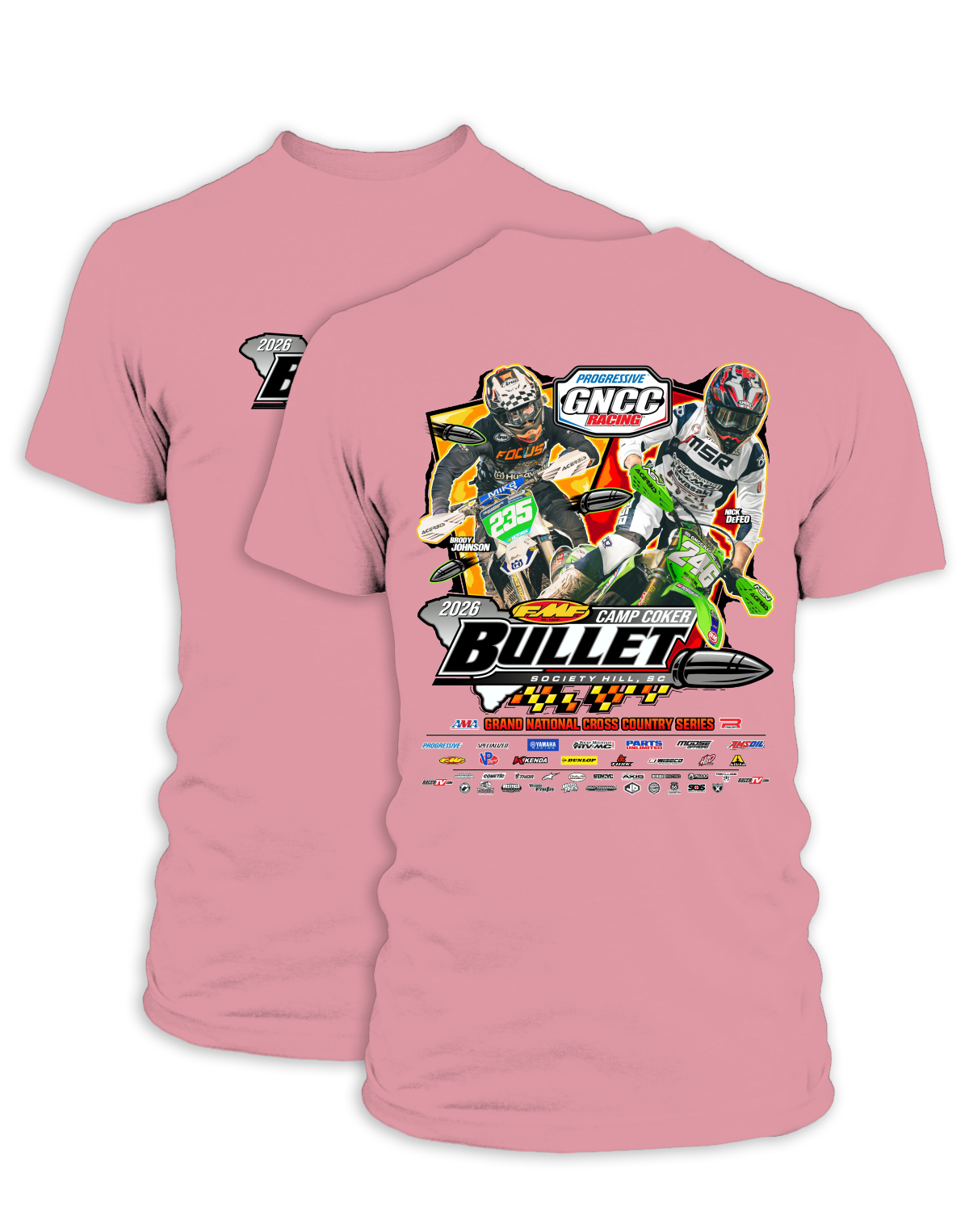 26 GNCC Camp Coker Event Tee Bike