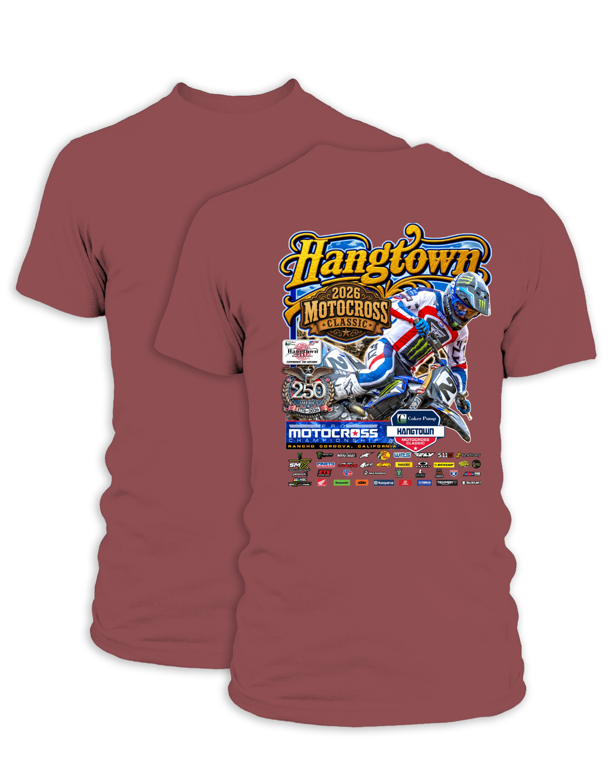 26 MX Hangtown Event  T-Shirt Adult Main