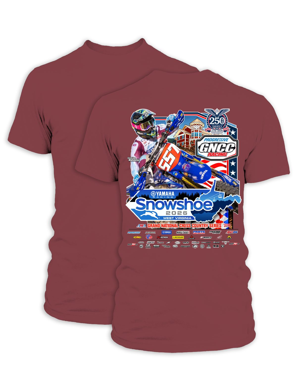 26 GNCC Snowshoe Event Tee Bike