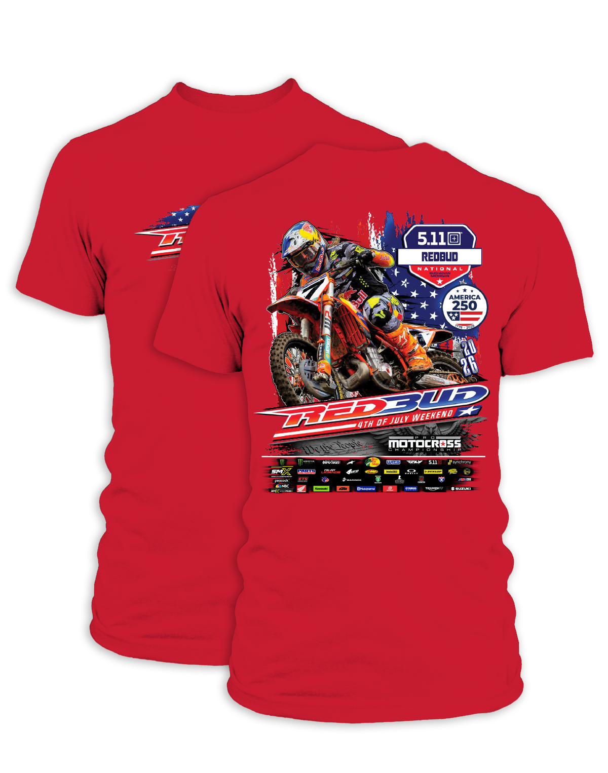 26 MX Redbud Event T-Shirt Adult