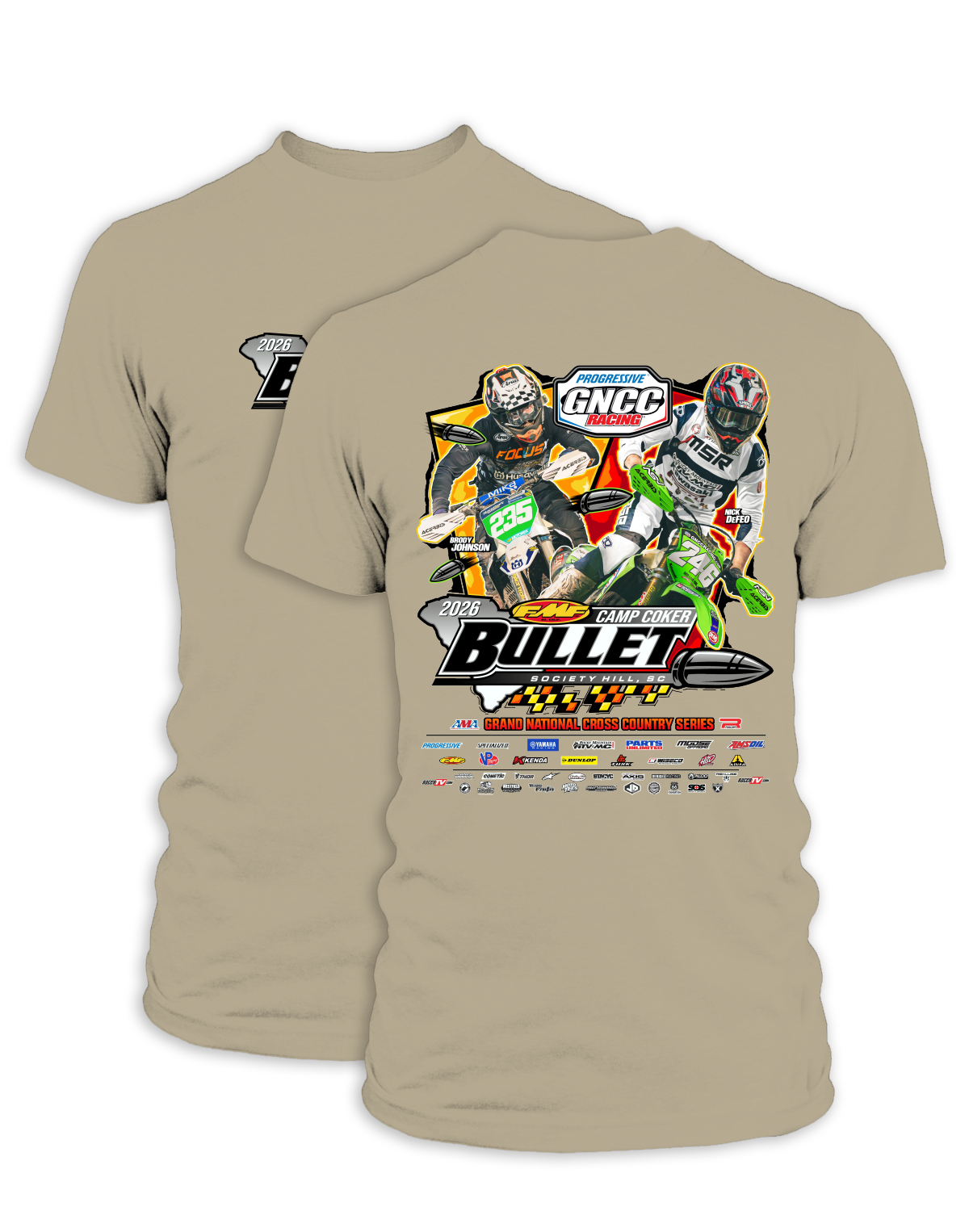 26 GNCC Camp Coker Event Tee Bike