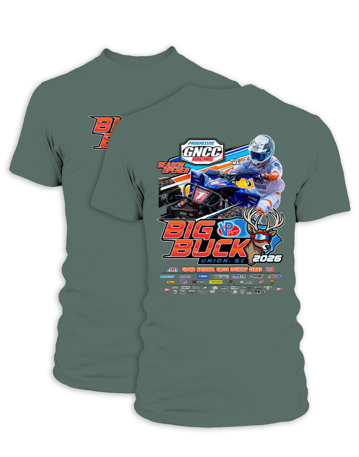 26 GNCC Big Buck Event Tee ATV