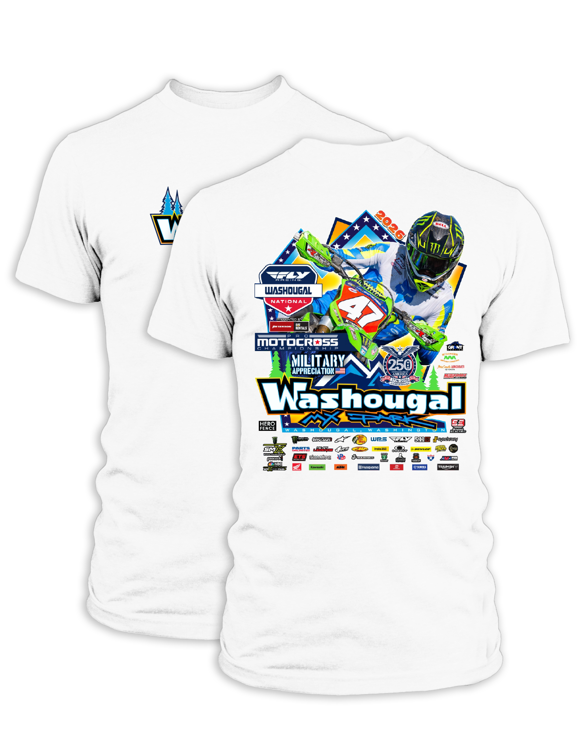 26 MX Washougal Main Adult Event T-Shirt