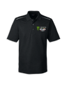 25 MXON Ironman Black Polo Specialty Embroidered