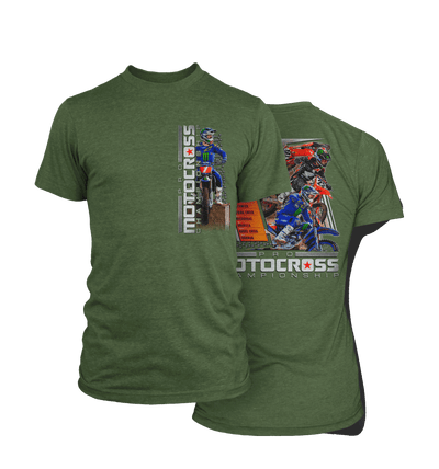 2023 MX Men's Series Military Green T-Shirt