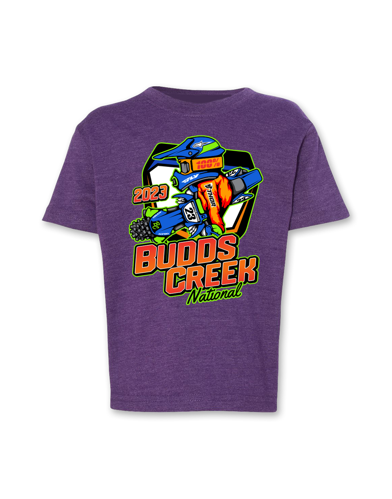 2023 MX Budds Creek Toddler Vintage Purple T-Shirt